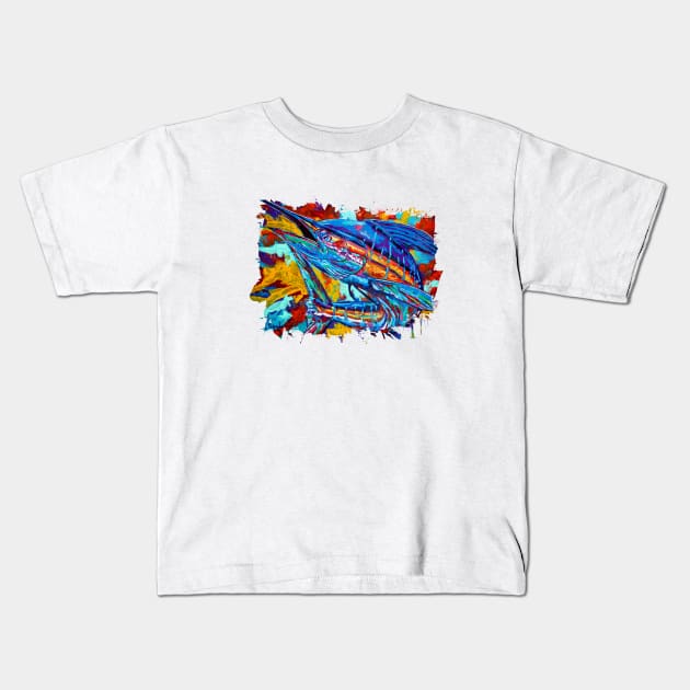 Marlin Splash Kids T-Shirt by marengo
